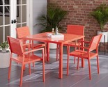 Mod Furniture Luna 5-Piece Outdoor Dining Set for 4 with All-Weather Alu... - $1,665.99