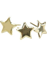 Creative Impressions Metal Paper Fasteners 50/Pkg-Stars - Gold - $14.35