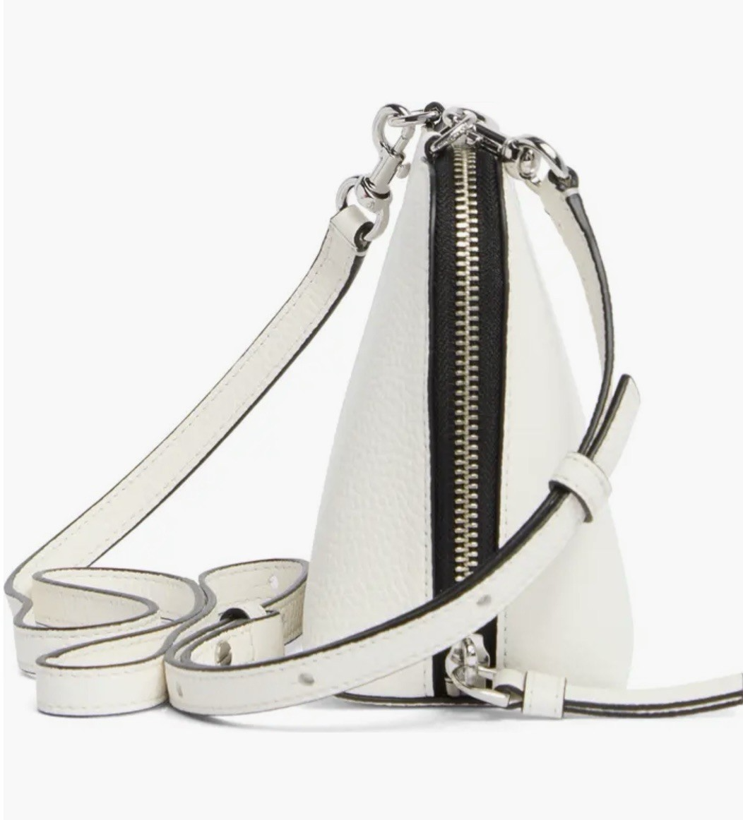 New Marc Jacobs Grind Crossbody Pouch Pebble Leather Cotton Item image 3