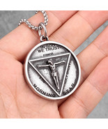 Lucifer Morningstar Satanic Pentecost Coin Pendant With Chain - $8.81 CAD