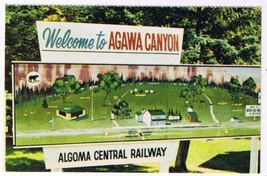 Ontario Postcard Algoma Central Railway Canyon Park Entrance Sign - £1.73 GBP