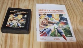 Atari 2600 Missile Command *cartridge &amp; manual*  tested  CX2638 - £7.74 GBP