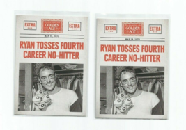Nolan Ryan Tosses Fourth NO-HIT 2014 Panini Golden Age Headlines Insert Card #9 - £3.90 GBP