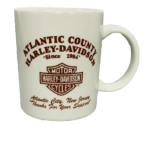 Vintage Atlantic County Harley-Davidson Coffee Mug New Jersey 1984 Hard ... - £20.80 GBP