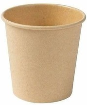 50pcs 8oz Paper Hot Cups Disposable Brown Paper Coffee/Cold Drinks Cups - £9.38 GBP