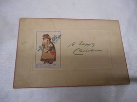 Antique 1906 Handwrtitten Postcard Christmas Greeting Teacher Glenn Hewitt Memor - £15.81 GBP