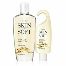Avon Skin So Soft - Radiant Moisture  Bath Oil + Shower Gel Duo Set - £27.72 GBP