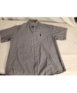COLUMBIA GRAY PLAID HOT WEATHER OUTDOOR SHORT SLEEVE BUTTON UP CASUAL SH... - $255.72 MXN