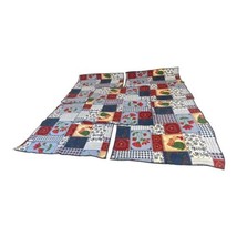 Patchwork Farmhouse Barn Yard Dinner Cloth Napkins Set of 5 Table 16” VT... - £22.04 GBP