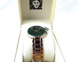 Anne Klein Women&#39;s Watch Genuine Diamond Bracelet Green Face Gold Tone 7.5&quot; - $39.59