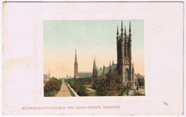 Postcard Metropolitan Church &amp; Bond Street Toronto, Ontario - $3.95