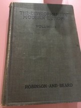the development of modern europe volume 1 Robinson And Beard - £90.83 GBP