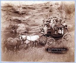 Old West Photo,  Stage Coach Vintage Print - $14.84