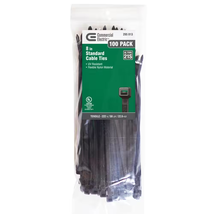 8In Standard 50Lb Tensile Strength UL 21S Rated Cable Zip Ties 100 Pack ... - $17.71
