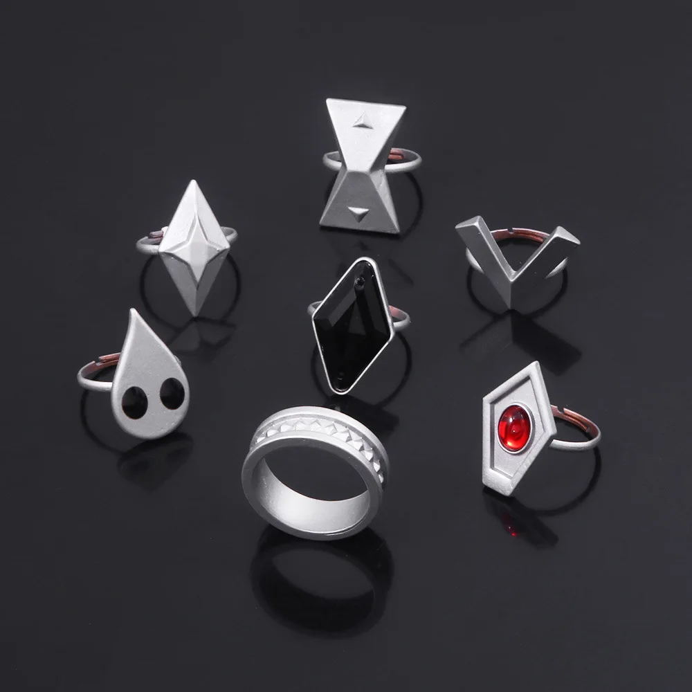 Play Genshin Impact Hu Tao CosPlay Game Rings Set For Women UniA Props Stage Pro - £23.18 GBP