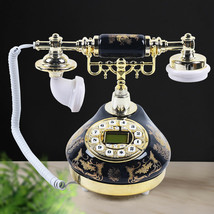 Vintage Ceramic Telephone Push Button Phone Old Fashioned Desk European Landline - £44.75 GBP