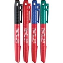 Milwaukee Tool 4PK INKZALL Color Fine Point Marker - $34.49
