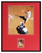 Ozzie Smith 16x20 Framed Game Used Bat &amp; Photo Display Cardinals - $79.19