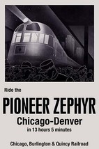 Ride the Pioneer Zephyr by Paris Pierce - Art Print - £17.29 GBP+
