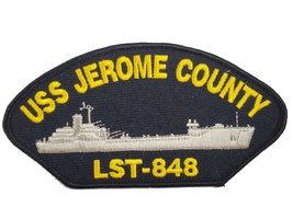 USS Jerome County LST-848 Ship Patch - Great Color - Veteran Owned Business - £10.57 GBP