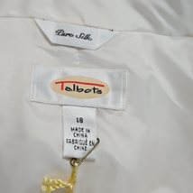 Talbots Women’s White or Ivory Lined 2 Piece Pants &Jacket Suit Size 18 N... image 10