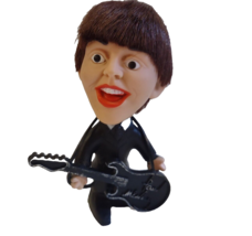 Beatles Remco Soft Body Paul McCartney Doll Original Guitar &amp; Hair Nems 1964 - £102.04 GBP