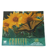 NOS MB Hasbro Croxley Flower Butterfly 500 Pc Jigsaw Puzzle Floral NIB - $28.02 CAD