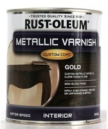 1 Can Rust-Oleum 946 mL Metallic Varnish Custom Coat Gold Interior Semi ... - £22.34 GBP