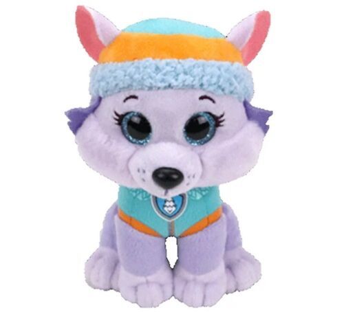 Ty Beanie Boos Paw Patrol Everest Husky Dog Plush 6&quot; Stuffed Toy Puppy M... - $19.04