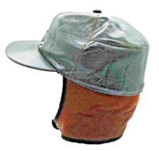 Trapper Hat Size Small Aviator Cap Vinyl Cold Weather Ear Covers Doe Lon - £13.14 GBP