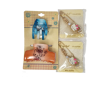 VINTAGE HELLO KITTY HAIR ACCESSORIES CLAW CLIP + 2 GOLD RHINESTONE PINS NEW - $28.50