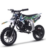 MotoTec Warrior 52cc 2-Stroke Kids Gas Powerful Dirt Bike Green Edition - €445,26 EUR