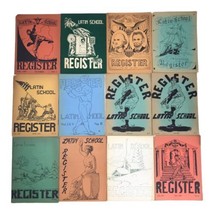 Lot 12 Latin School Register Boston Massachusetts High School 1944 Throu... - $138.38