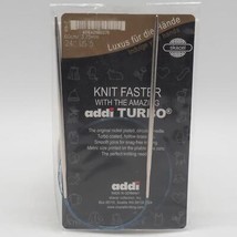 Addi Knitting Needle Turbo Circular Skacel Exclusive Blue Cord 24 inch - £11.16 GBP