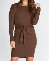 Dolman Long Sleeve Boatneck Sweater Dress - $29.00+