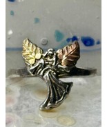 Black Hills Gold ring size 8 angel wings sterling silver women girls - $200.39 CAD