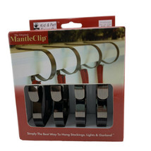 Original MantleClip Christmas Stocking Holder Oil Rubbed Bronze Set of 4 MC0411 - £13.16 GBP