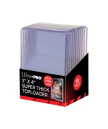 1 pack of 10 Ultra PRO 3&quot; x 4&quot; Super Thick 180pt Clear Toploaders - $253.42 MXN