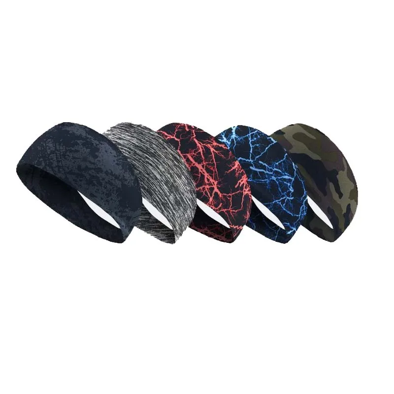 Men camouflage sport headband elastic a hair band for volleyball cycling fitness tennis thumb200