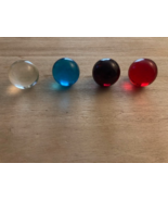 Vintage Estate Old Colored Glass Shooter Marbles Lot of 4 - $14.20