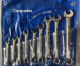 Companion 9 Pc. Combination Wrench Tool Set Metric 7mm-17mm, Vintage - $32.99