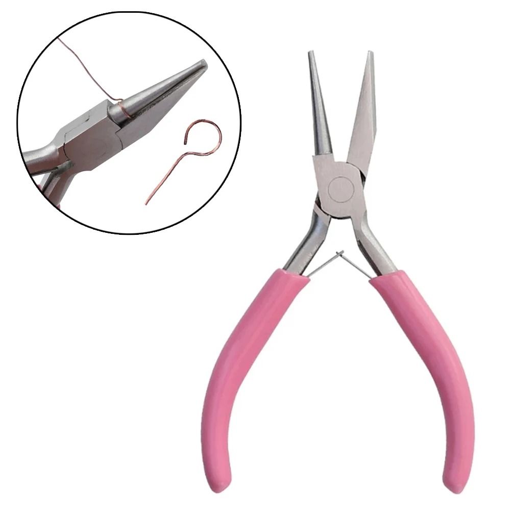 Essential Tool for Jewelry Making, Round Concave Pliers for DIY Handmade - £12.23 GBP