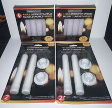 (12) 4-HOUR EMERGENCY CANDLES (4) LED EMERGENCY CANDLES (New) - £27.97 GBP