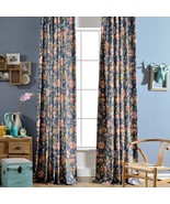 Melodieux Blooming Flower Print Vintage Style Room Darkening Grommet, 2 ... - $54.99