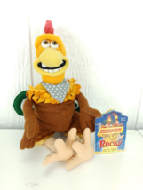 Vintage Playmates Chicken Run Movie Rocky  Beanie Soft Toy Plush 2000 Dr... - £11.02 GBP