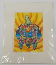 Holly Kitaura Fine Art Print Vision Sea Turtle 8X10 Matted 8X5.5 Signed Picture - £15.63 GBP