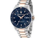 Maserati Sfida R8853140003 Date analogique cadran bleu Colormen montre e... - $203.08