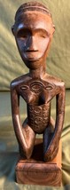 Old Vintage African Bembe Tribe Tribal Art Wood Carving Statue Fertility... - £97.99 GBP