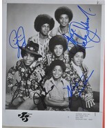 THE JACKSON 5 SIGNED PHOTO X6 - Michael Jackson, Jermaine Jackson, Tito,... - $2,590.00