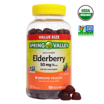 Spring Valley Elderberry Gummies, 50 mg, 120 ct -  Immunity Support Immu... - $25.73
